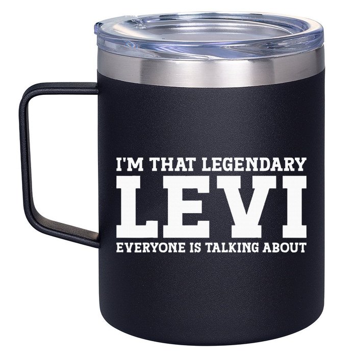 Levi Personal Name Funny Levi 12oz Stainless Steel Coffee Mug