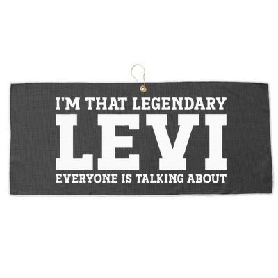 Levi Personal Name Funny Levi Large Microfiber Waffle Golf Towel
