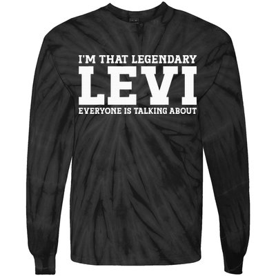Levi Personal Name Funny Levi Tie-Dye Long Sleeve Shirt