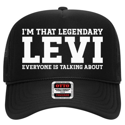 Levi Personal Name Funny Levi Trucker Hat