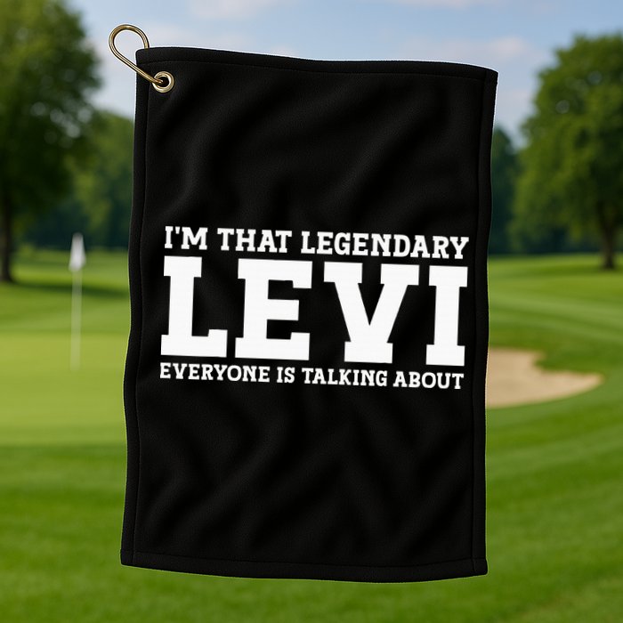 Levi Personal Name Funny Levi Golf Towel