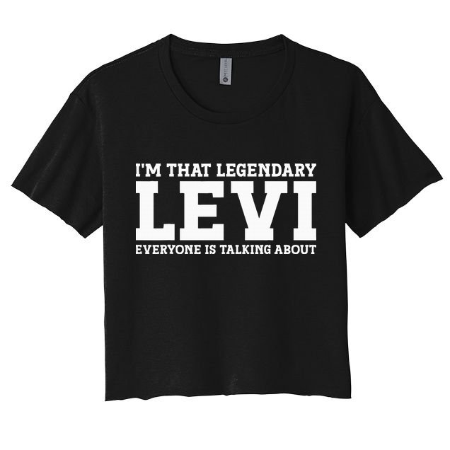 Levi Personal Name Funny Levi Crop Top