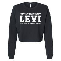 Levi Personal Name Funny Levi Cropped Pullover Crew