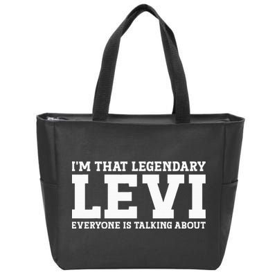 Levi Personal Name Funny Levi Zip Tote Bag