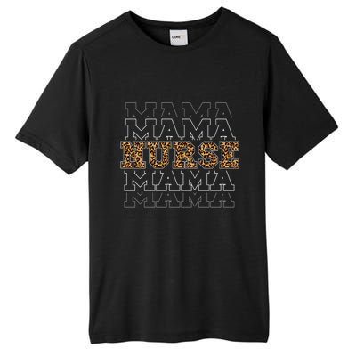 Leopard Print Nurse Mama Boho Tall Fusion ChromaSoft Performance T-Shirt