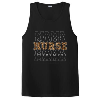 Leopard Print Nurse Mama Boho PosiCharge Competitor Tank