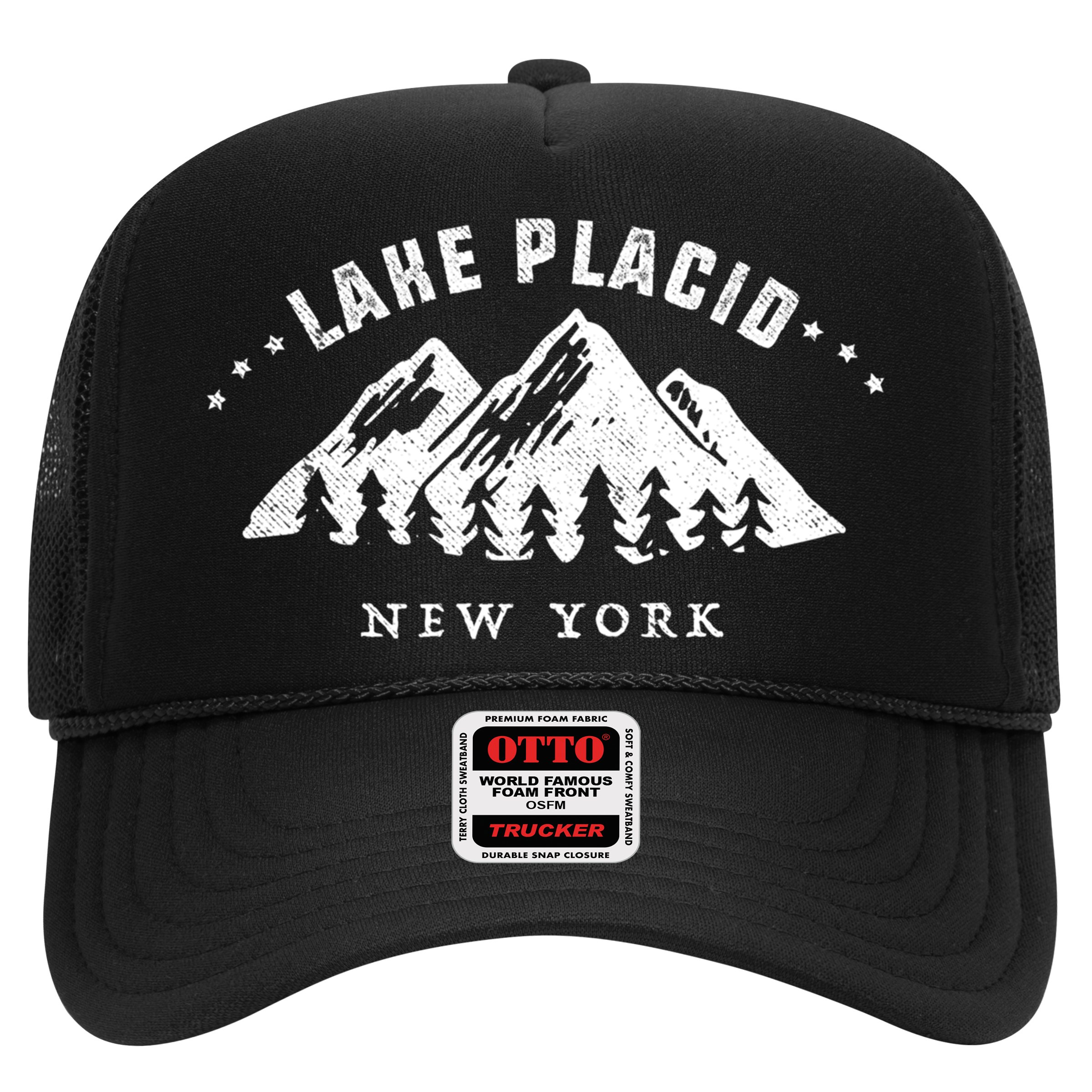 Lake Placid New York Outdoors Adventure Mountain Graphic Gift Hat