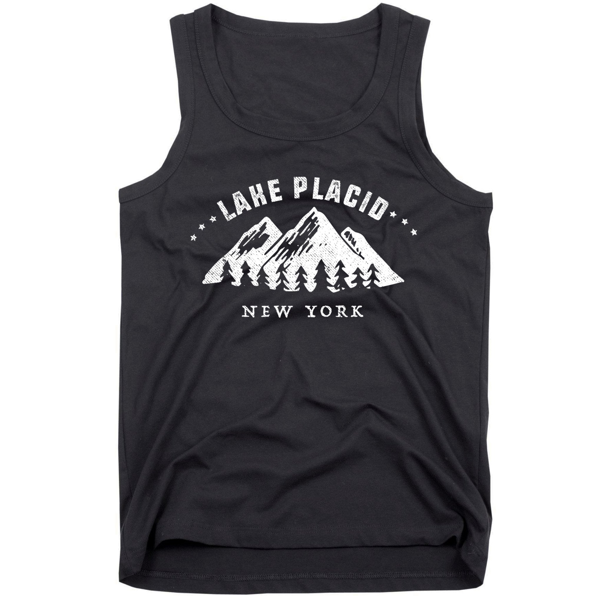 Lake Placid New York Outdoors Adventure Mountain Graphic Gift Tank Top
