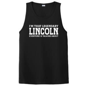 Lincoln Personal Name Funny Lincoln PosiCharge Competitor Tank