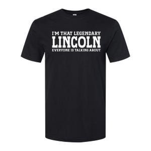 Lincoln Personal Name Funny Lincoln Softstyle CVC T-Shirt