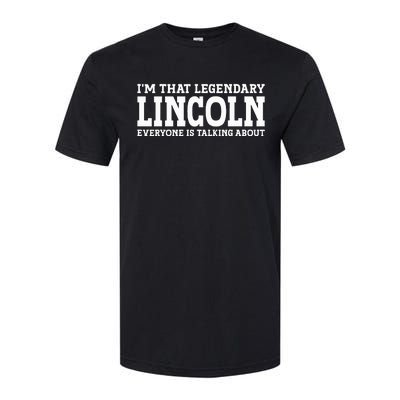 Lincoln Personal Name Funny Lincoln Softstyle® CVC T-Shirt