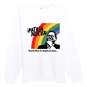 Limited Patria Nueva Puerto Rico La AlegríA Ya Viene Premium Crewneck Sweatshirt