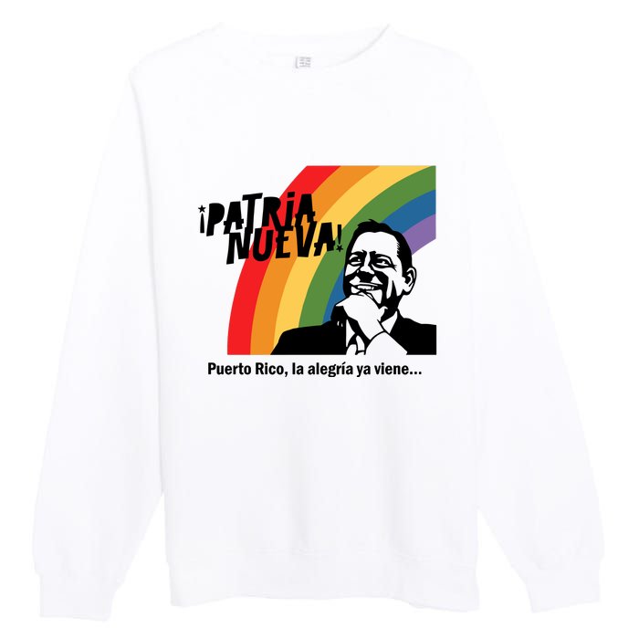 Limited Patria Nueva Puerto Rico La AlegríA Ya Viene Premium Crewneck Sweatshirt