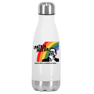 Limited Patria Nueva Puerto Rico La AlegríA Ya Viene Stainless Steel Insulated Water Bottle