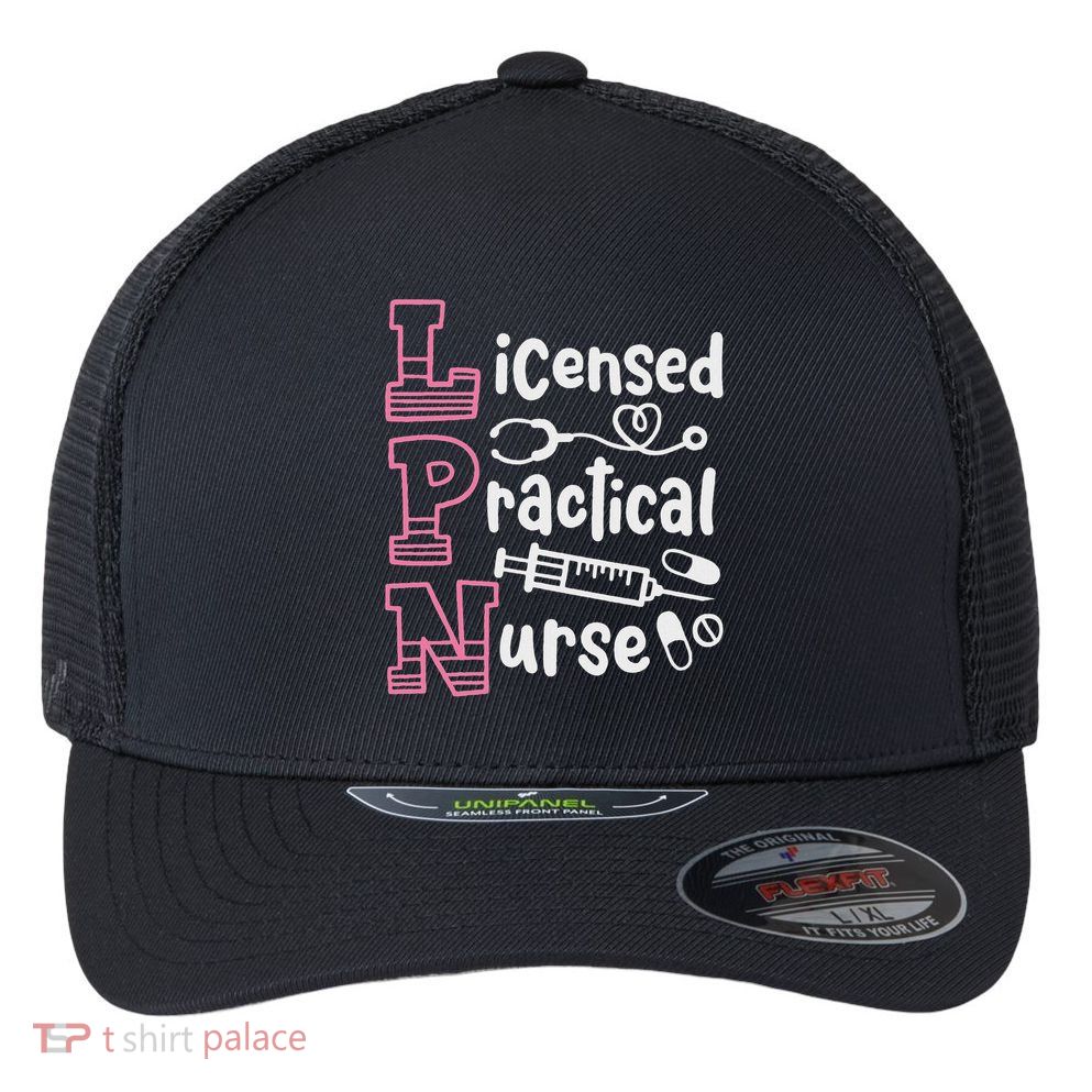 Lpn Practical Nurse Lpn Flexfit Unipanel Trucker Cap