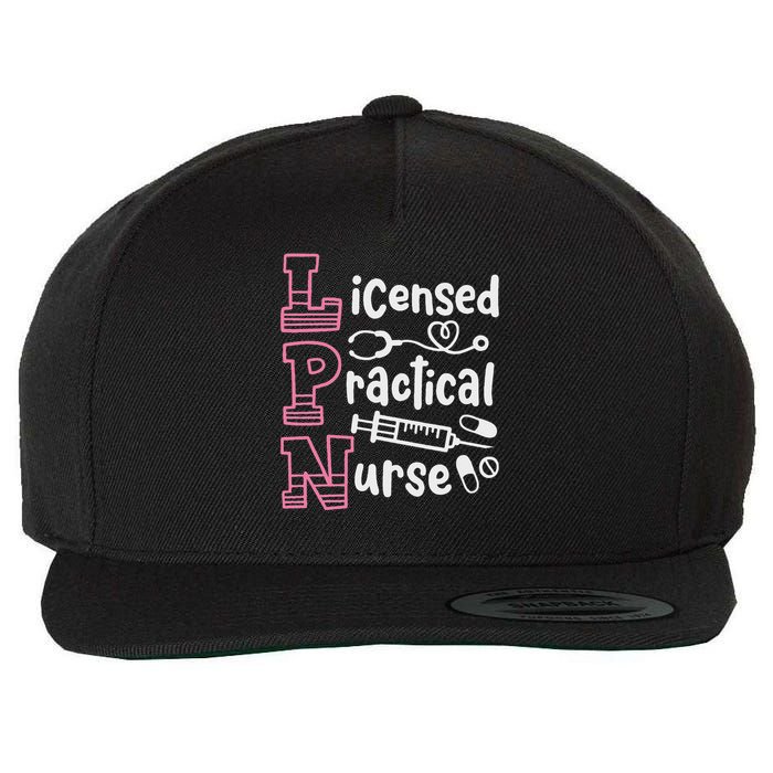 Lpn Practical Nurse Lpn Wool Snapback Cap