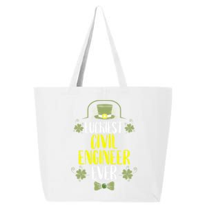 Luckiest Police Officer Ever St Patricks Day Police Officers Gift 25L Jumbo Tote