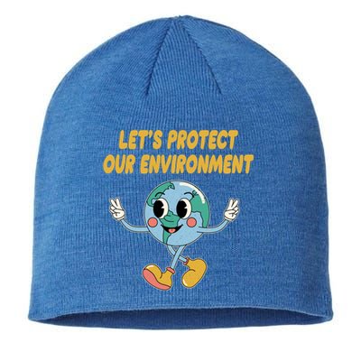 Lets Protect Our Environt Sustainable Nature Lover Gift Sustainable Beanie