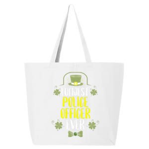 Luckiest Police Officer Ever St Patricks Day Police Officers Gift 25L Jumbo Tote