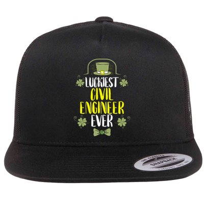 Luckiest Police Officer Ever St Patricks Day Police Officers Funny Gift Flatbill Hat