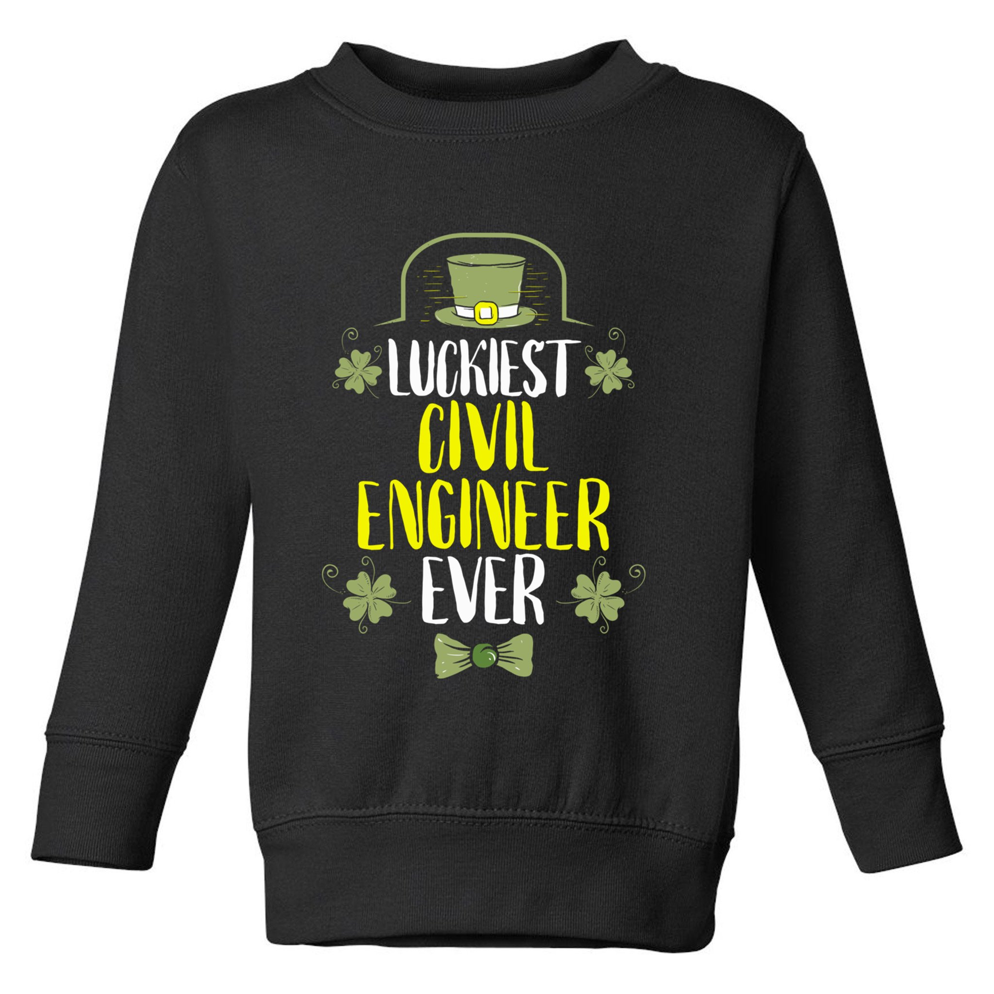 Luckiest Police Officer Ever St Patricks Day Police Officers Funny Gift Toddler Sweatshirt