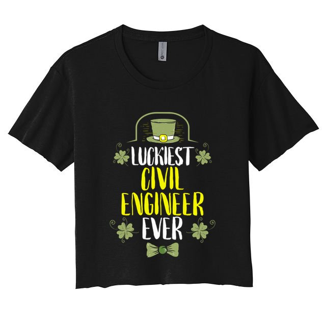 Luckiest Police Officer Ever St Patricks Day Police Officers Funny Gift Crop Top