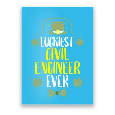 Luckiest Police Officer Ever St Patricks Day Police Officers Funny Gift Poster