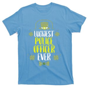 Luckiest Police Officer Ever St Patricks Day Police Officers Cool Gift T-Shirt