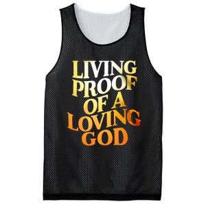 Living Proof Of A Loving God Mesh Reversible Basketball Jersey Tank