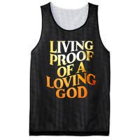 Living Proof Of A Loving God Mesh Reversible Basketball Jersey Tank