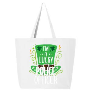 Lucky Police Officer St Patrick's Day Police Officers Cool Gift 25L Jumbo Tote