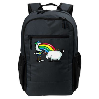 Leprechaun Puking On A Unicorn Daily Commute Backpack