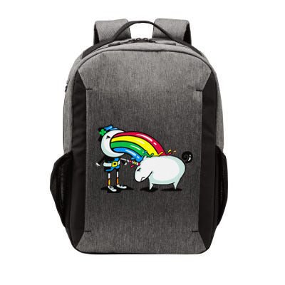 Leprechaun Puking On A Unicorn Vector Backpack