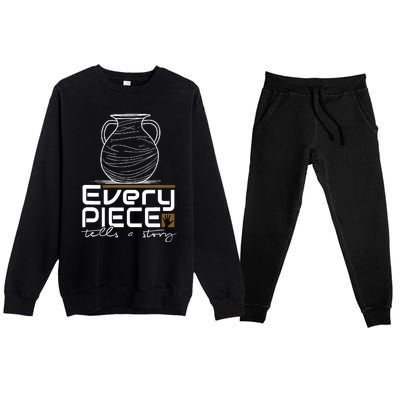 Lovable Pieces Of Clay Of Pottery Premium Crewneck Sweatsuit Set