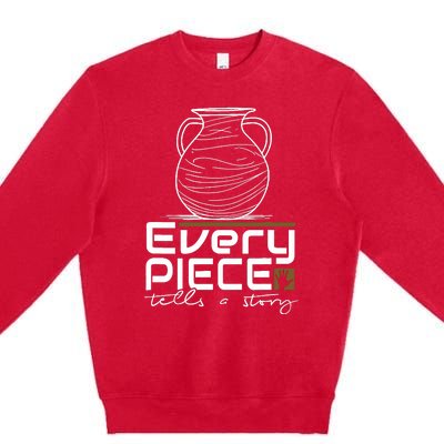 Lovable Pieces Of Clay Of Pottery Premium Crewneck Sweatshirt