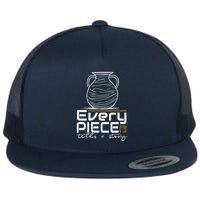 Lovable Pieces Of Clay Of Pottery Flat Bill Trucker Hat