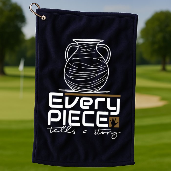 Lovable Pieces Of Clay Of Pottery Golf Towel