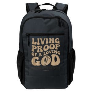 Living Proof Of A Loving God Christian (Front And Back) Daily Commute Backpack