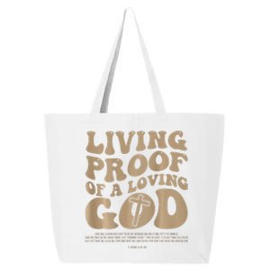 Living Proof Of A Loving God Christian (Front And Back) 25L Jumbo Tote