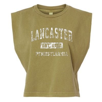 Lancaster Pennsylvania Pa Vintage Established Sports Garment-Dyed Women's Muscle Tee