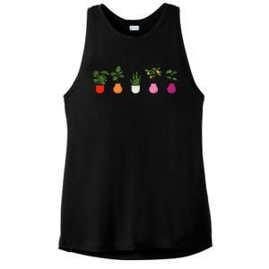 Lesbian Plants Pride Flag Sapphic Art Wlw Subtle Queer Ladies PosiCharge Tri-Blend Wicking Tank