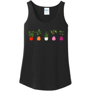 Lesbian Plants Pride Flag Sapphic Art Wlw Subtle Queer Ladies Essential Tank