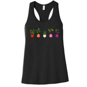 Lesbian Plants Pride Flag Sapphic Art Wlw Subtle Queer Women's Racerback Tank