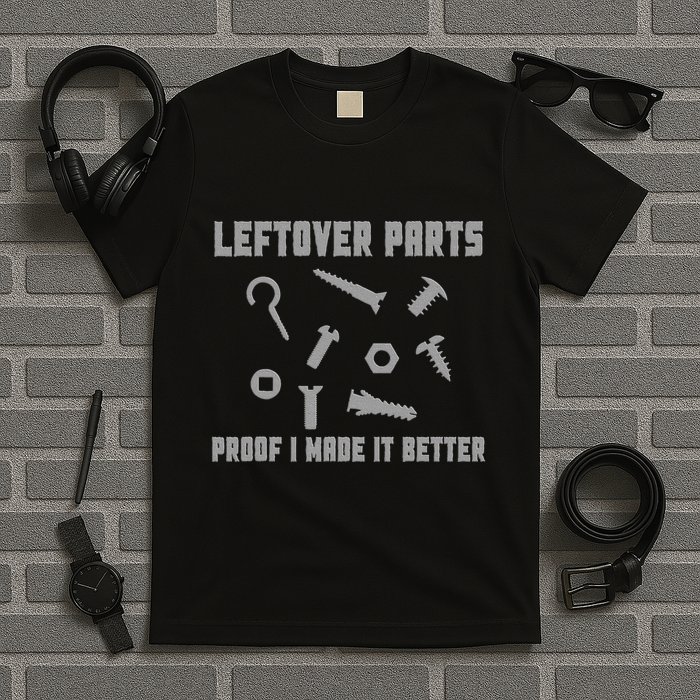 Leftover Parts Proof I Made It Better T-Shirt