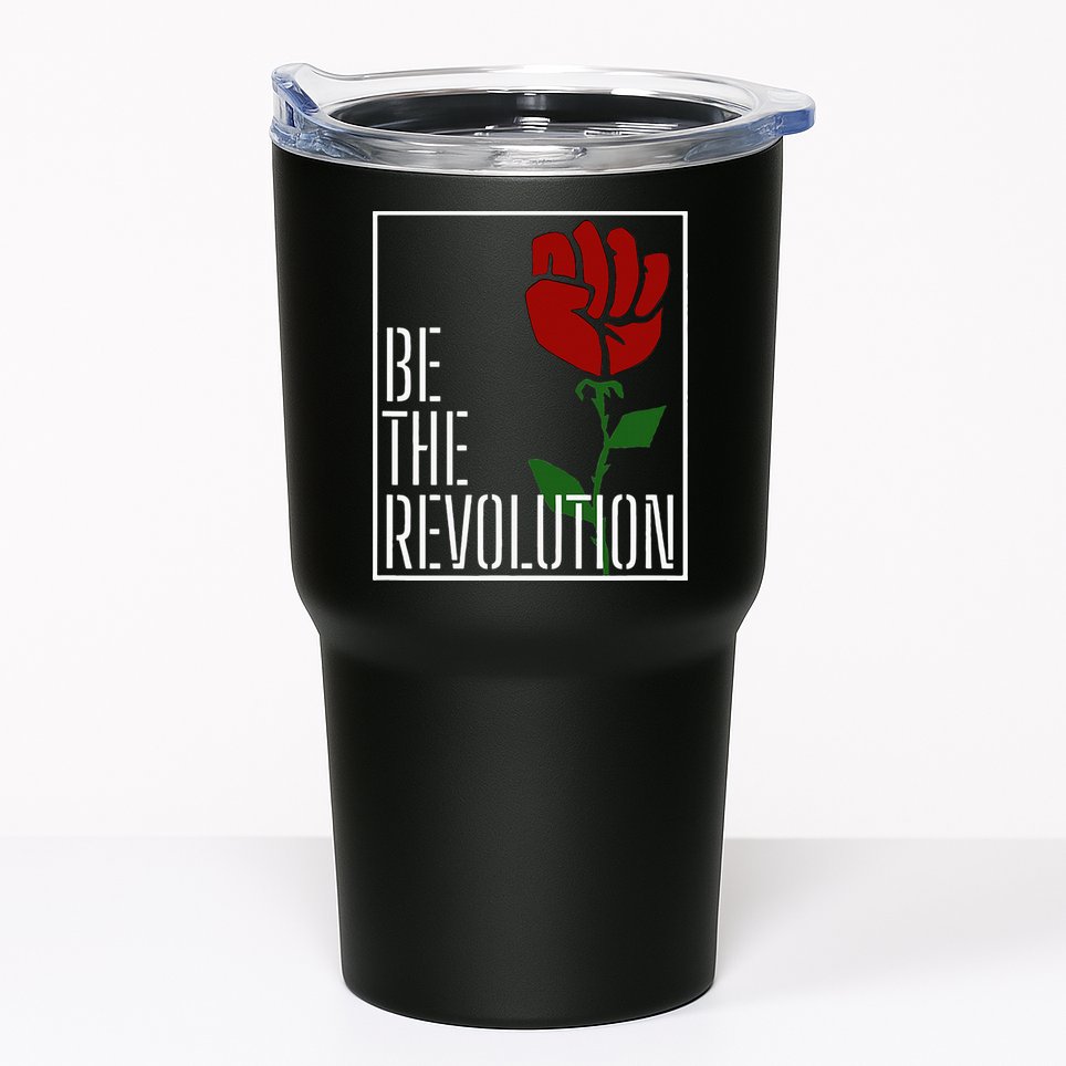 Leftist Protest Political Revolution Socialist Rose Tumbler