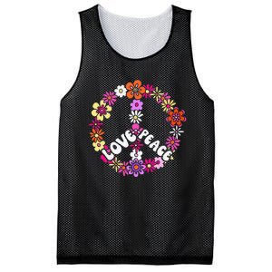 Love Peace Peace Sign Tee 60s Retro Peace Mesh Reversible Basketball Jersey Tank