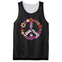 Love Peace Peace Sign Tee 60s Retro Peace Mesh Reversible Basketball Jersey Tank