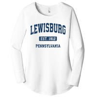 Lewisburg Pennsylvania Pa Vintage Athletic Sports Design Women's Perfect Tri Tunic Long Sleeve Shirt