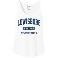 Lewisburg Pennsylvania Pa Vintage Athletic Sports Design Ladies Essential Tank