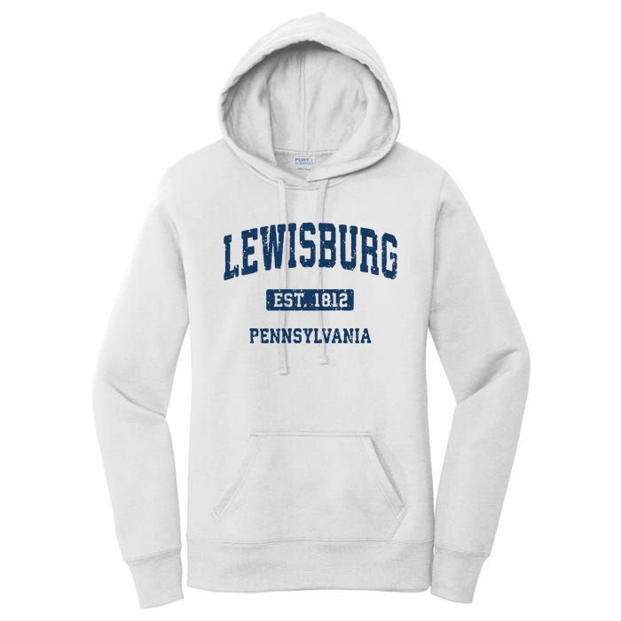 Lewisburg Pennsylvania Pa Vintage Athletic Sports Design Women's Pullover Hoodie